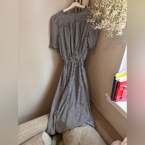 This is the great striped black and white dress